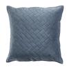 Housse De Coussin - Bellanda - 40cm - Polyester Velours - Bleu - Couture Soignée
