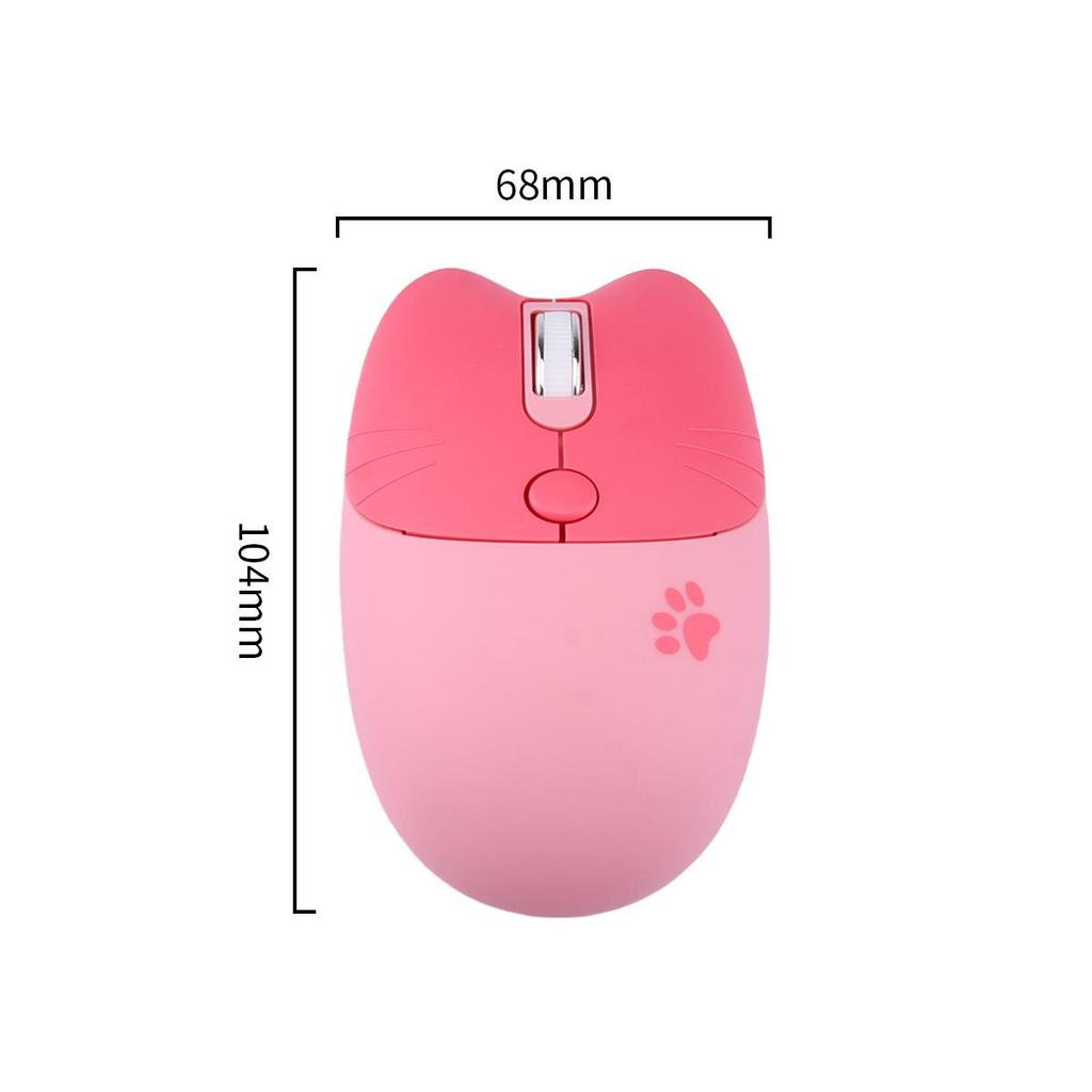 Mofii Бесшумная беспроводная мышь 2.4G в форме кошки: Портативный вариант как для левшей, так и для правшей