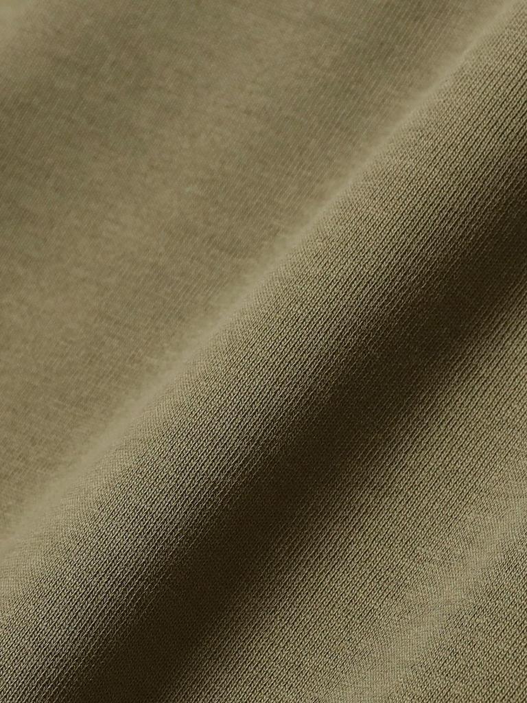 В:MING LIFE STORE by BEAMS Мужская футболка супертяжелого веса с круглым вырезом, оливковая, размер L, 2025SS