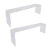2Pcs Wine Bottle Stopper Display Acrylic Transparent 4 Slots Integrated Wine Stopper Holder for Countertop Bar Displays