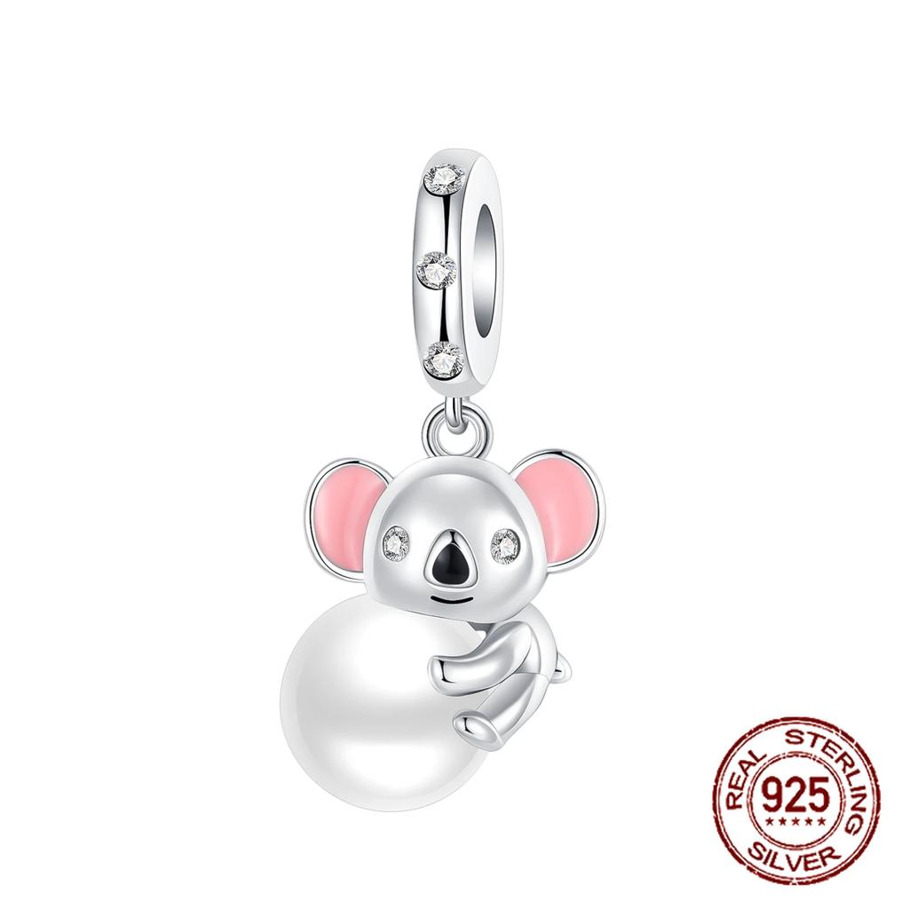 Copper Flower Birthday Gift Pendant Charms Beads Fit Original Bracelets Fine Diy Jewelry For Women Gift