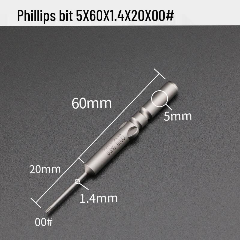 Электрическая насадка-отвертка GOOD801 крестовая Phillips, хвостовик 5 мм, магнитная 3 мм, длина 60 мм