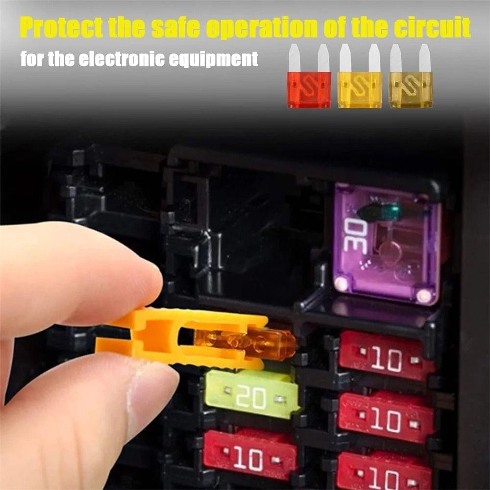 120pcs/box 2A-35A Fuse Combination Kit Plastic Box Auto Assortment Fuse Car Fuse Car Truck