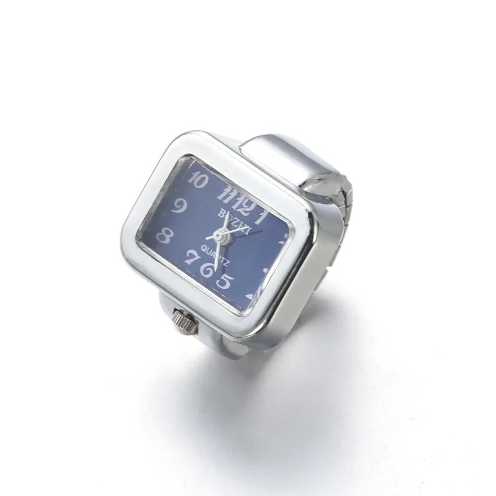 Красочные часы кольцо для женщин и мужчин ретро панк сплав ремешок часы ювелирные изделия аксессуары