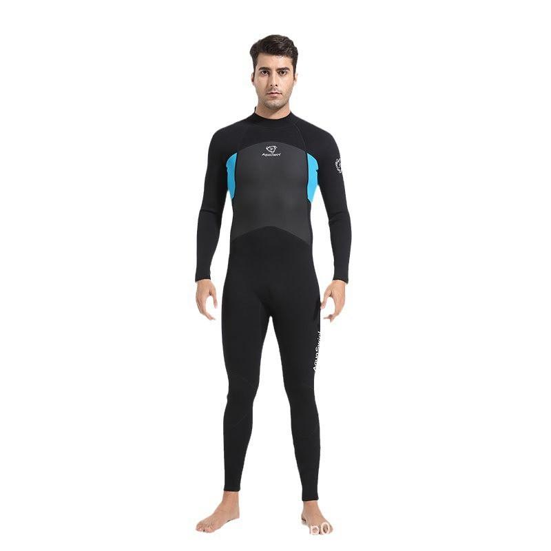 3MM Neoprene Full Wetsuit Men Women Long Sleeve UV Protection Snorkeling Surfing Diving