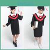 Performance Doctoral Master Gowns Kids Cosplay Costume Halloween Party Gift