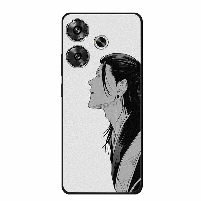 6.79" For Poco M6 4G Case POCOM6 Phone Cover Black Silicone Soft Back Cover Case For Xiaomi Poco M6 4G Case M 6 Protective Coque