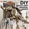 Средневековый Рыцарь Многосуставные Подвижные DIY Фигурки Действия Оружие Воин Робот Меч Щит Конструктор Игрушка Детский Праздничный Подарок