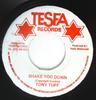 7-дюймовая пластинка TONY TUFF - Shake You Down NONE Tesfa Records Ямайка Регги, Ска и Даб Б/У