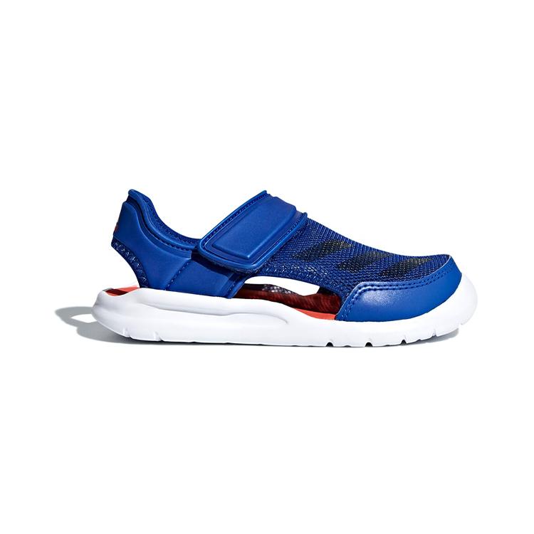 adidas Fortaswim Детские сандалии из искусственной кожи Сине-оранжево-белые Для детей от 3 до 7 лет AC8253