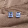 Tanzanite Gemstone 925 Sterling Silver Jewelry Handmade Stud Women Earrings 0.4" Thanksgiving Gift For Her EE-179-7