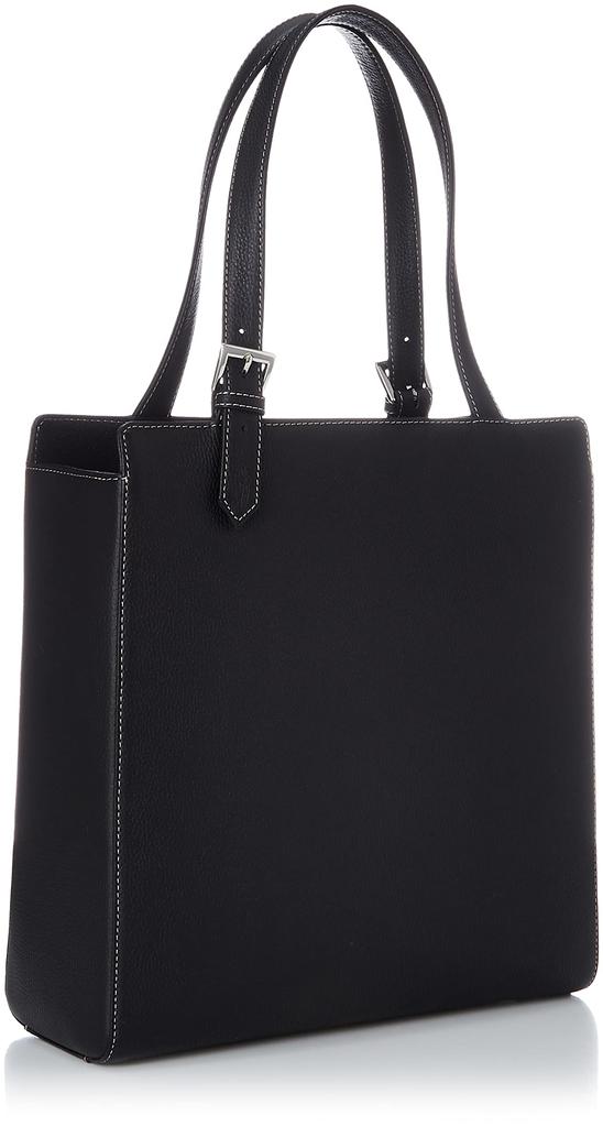 Сумка через плечо размера B5 Бежевая строчка 15521 [Kitamura] Y-1254 Женская Черный/Песочный [Черный]