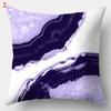 Taie D'oreiller Géométrique Violette, Housse De Coussin Décorative, Maison, Canapé, Carré