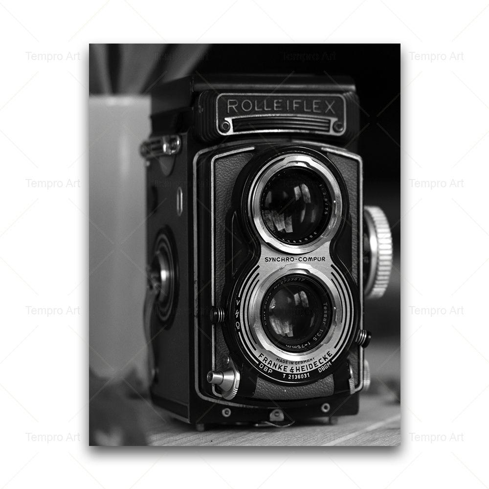 Black and White Photography Vintage Camera Record Railway World Map Poster Wall Art Canvas Painting Nordic Picture Home Decor