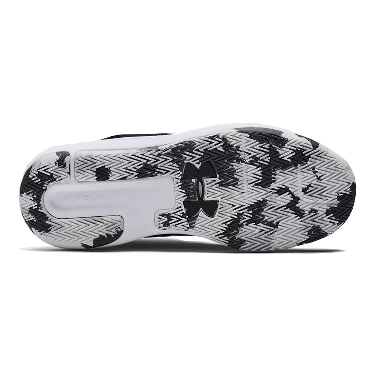 Under Armour Детские кроссовки Lockdown 5 GS Black Metallic Gold Белый 3023533-003