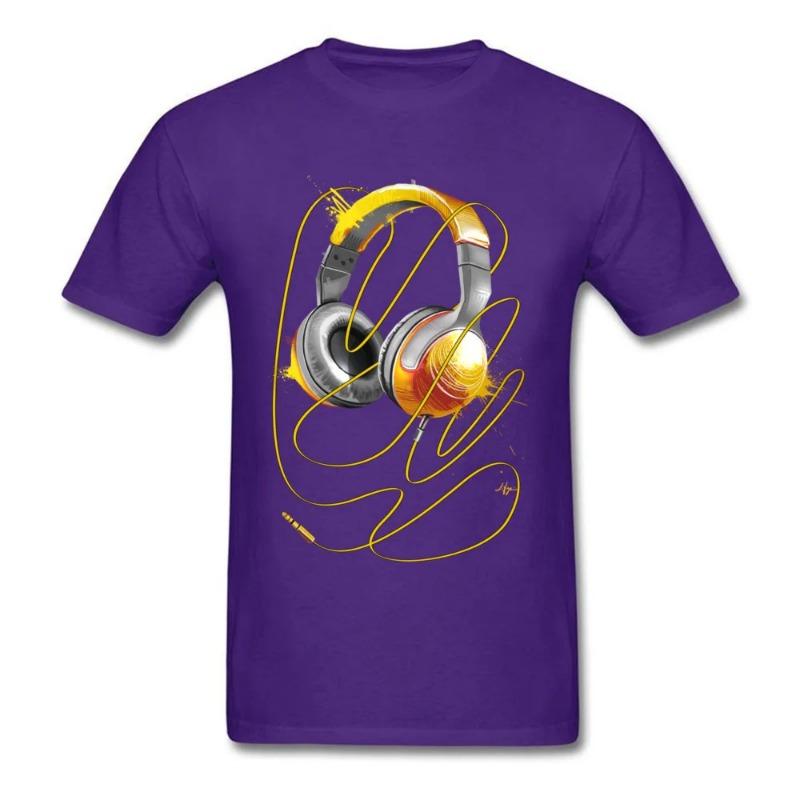 Футболка с танцевальной музыкой в стиле хип-хоп, зажигай меня, бесплатная доставка, короткий рукав, 100% хлопок, мужские футболки, футболка с наушниками в стиле рок, футболки высшего качества для мужчин