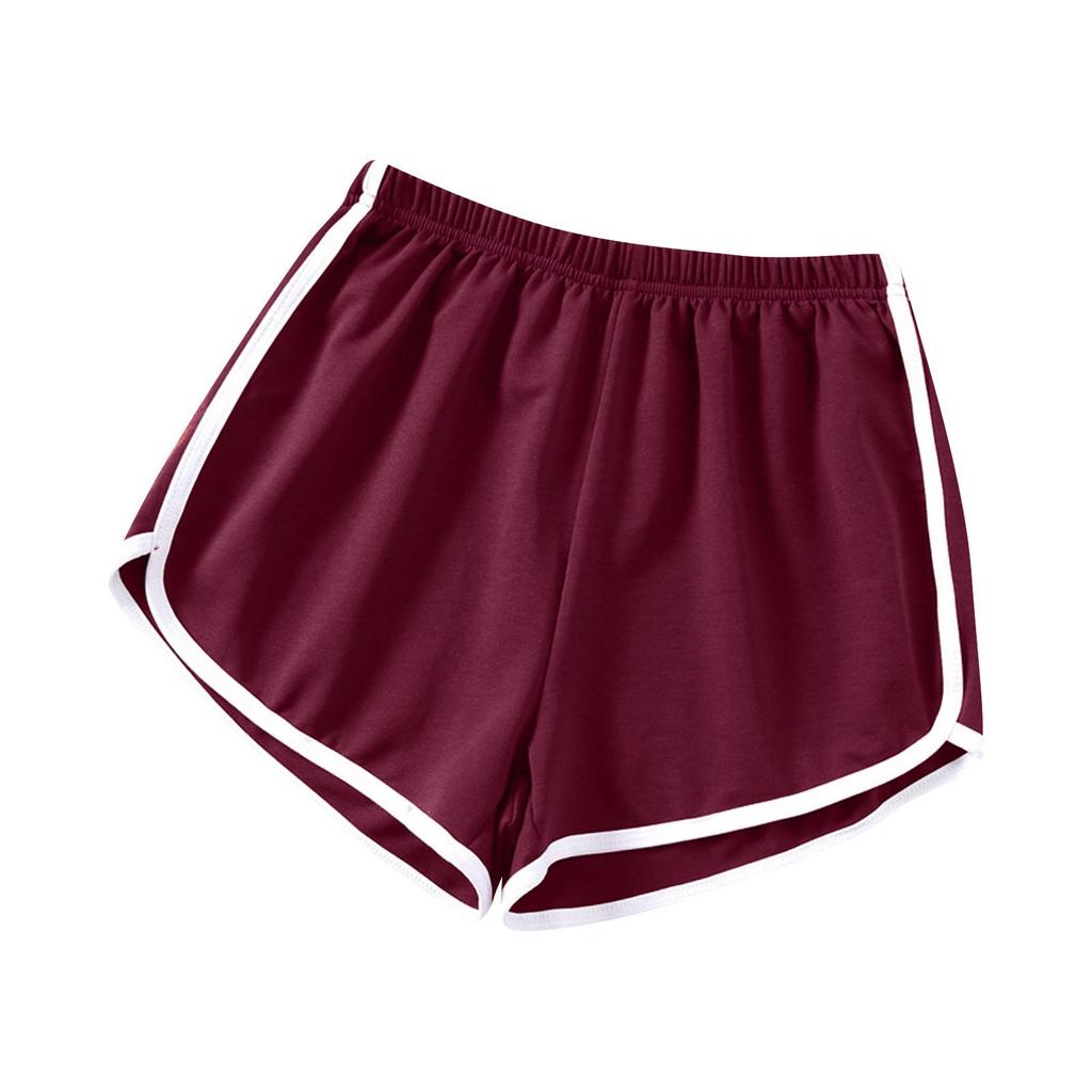 Женские летние модные универсальные гладкие эластичные спортивные шорты