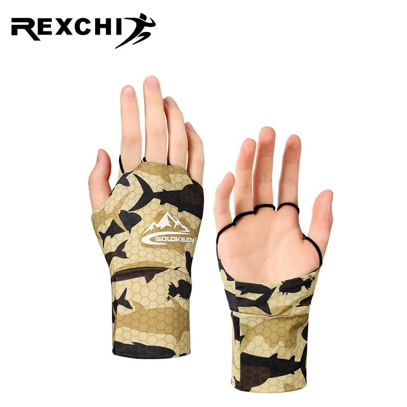 REXCHI High Quality Golf Sunblock Gloves Upf 50+ 98% Uv Block Nylon Ice Silk Uv Protection Driving Gloves Golf Gloves for Women
