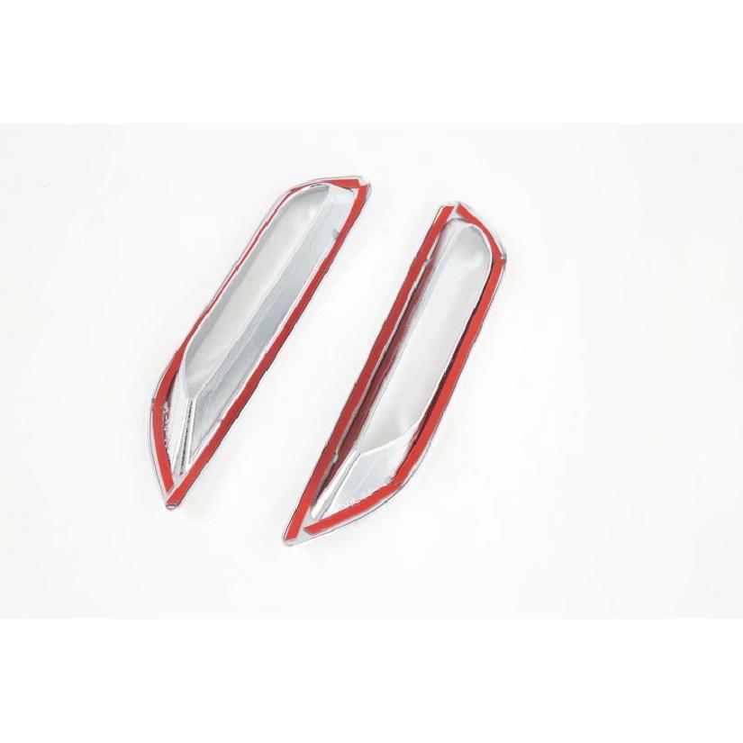 For Mitsubishi RVR ASX Outlander Sport ES   ABS Chrome Rear Reflector Fog Light Lamp Cover Trim Bezel Frame Styling