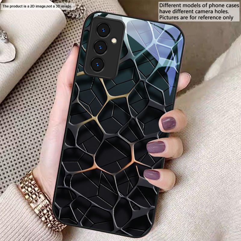 Абстрактное геометрическое искусство Для Samsung A01 A02 03 Core 04 05 06 10 12 13 14 5G 15 16 M02 12 Note 8 9 10 20 стекло Ультра чехол для телефона