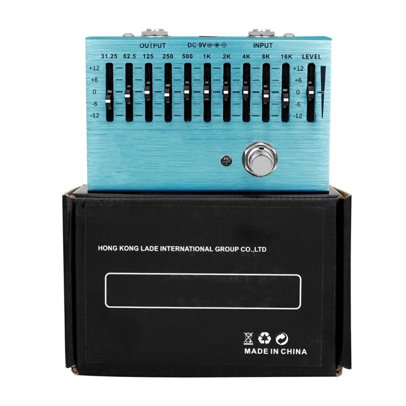 10 Band EQ Guitar Effect Pedal Portable EQ Device Guitar Effects Guitar Sound Accessory Suitable for Music Enthusiasts