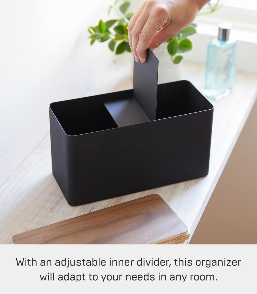 Yamazaki Jitsugyo Sanitary Storage Case Brown Lin Clean Around the Toilet Small Items Storage Multi Case 4807 (Yamazaki) Approx. W23XD10.5XH14cm