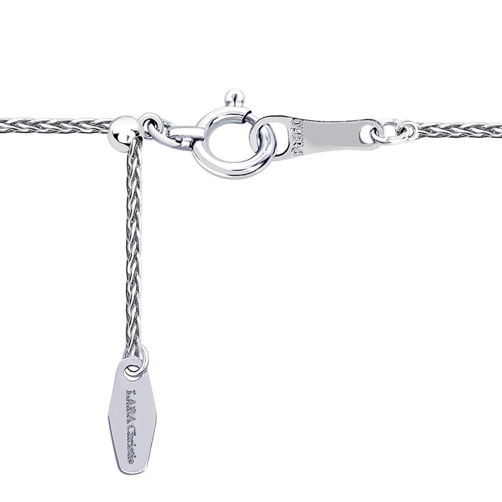 Platinum Chain Necklace Pt850 Spiga Cut Width Maximum 45cm Length Adjustable [Lara Christie] 0.8mm Approx. 3.35g Lc97-0070