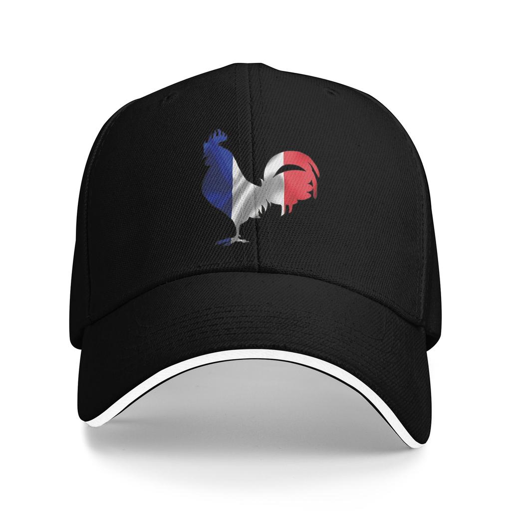 Spring French Rooster France Flag Baseball Cap Kpop Rock Trendy Print Sun Trucker Hat FeUnisex Unisex SunProof Baseball Caps