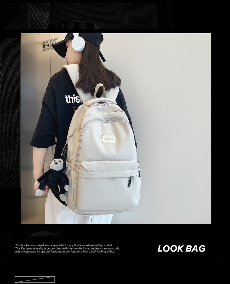 Модный женский повседневный рюкзак большой вместимости для старшей школы и коротких поездок - Многофункциональный рюкзак для ноутбука и книг