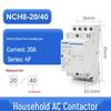 Zhengtai NCH8 200В Однофазный Бесшумный Низковольтный AC Контактор на DIN-рейку