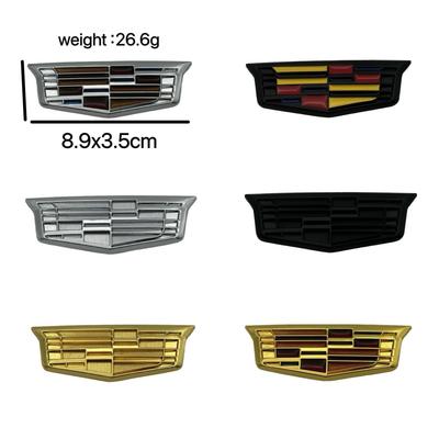 Металлическая боковая наклейка с логотипом автомобиля для Cadillac XT5, ATSL, XTS, SRX