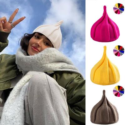 Акриловые вязаные шапочки для женщин и девочек, зимняя модная теплая шапка-бини, унисекс, для взрослых, крышка на голову