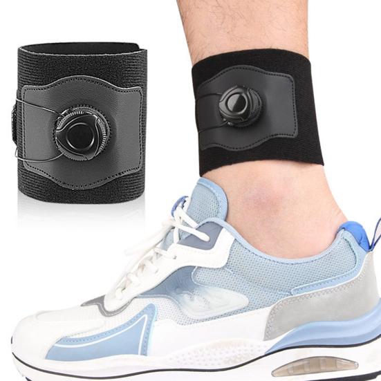 Футбольная защита голени с ремешком, регулируемая компрессионная поддержка голеностопа, футбольные леггинсы