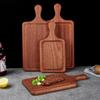 Ebony Wood Cutting Board, Walnut Wood, Steak Plate, Wooden Dinner Plate, Pizza Tray, Party Special Bread Restaurant Supplies