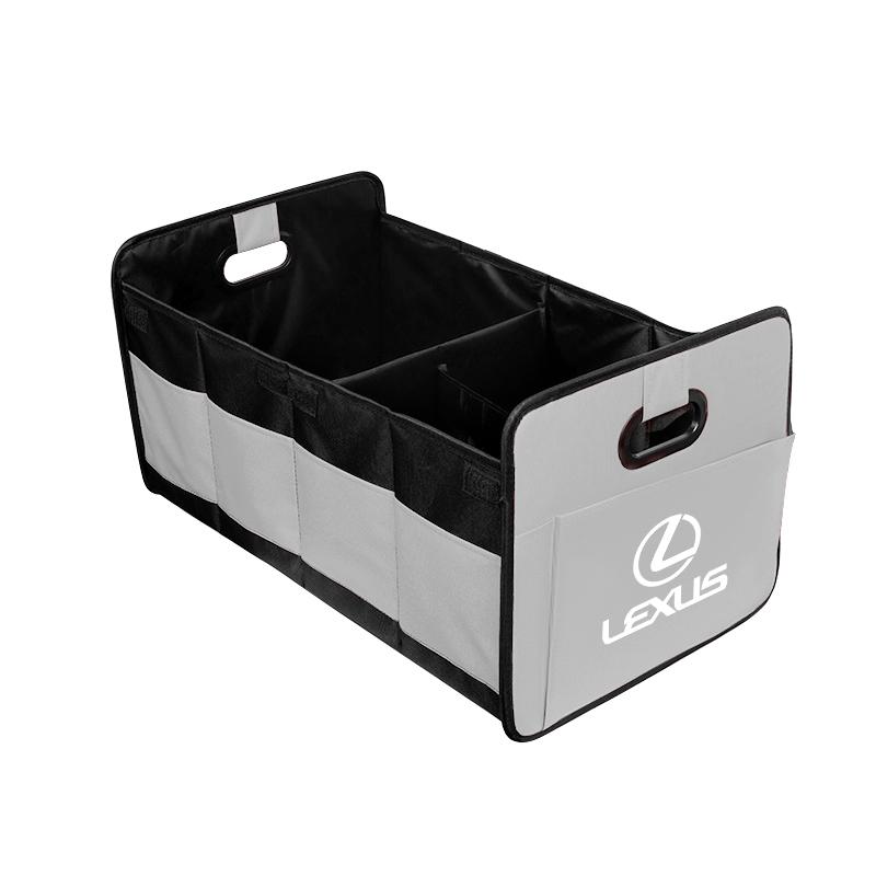 Car Trunk Organizer Storage Bag Foldable Tidying Case Tire Valve Cap For Lexus ES LM GS IS NX RX LX RZ IS250 IS430 RX300 ES300H AEF1