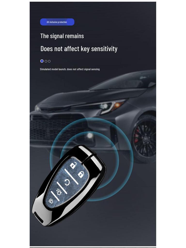 Чехол для ключа Chevrolet для Equinox, Malibu XL, Trax, Trailblazer, Orlando, Monza - Накладка на корпус автомобиля