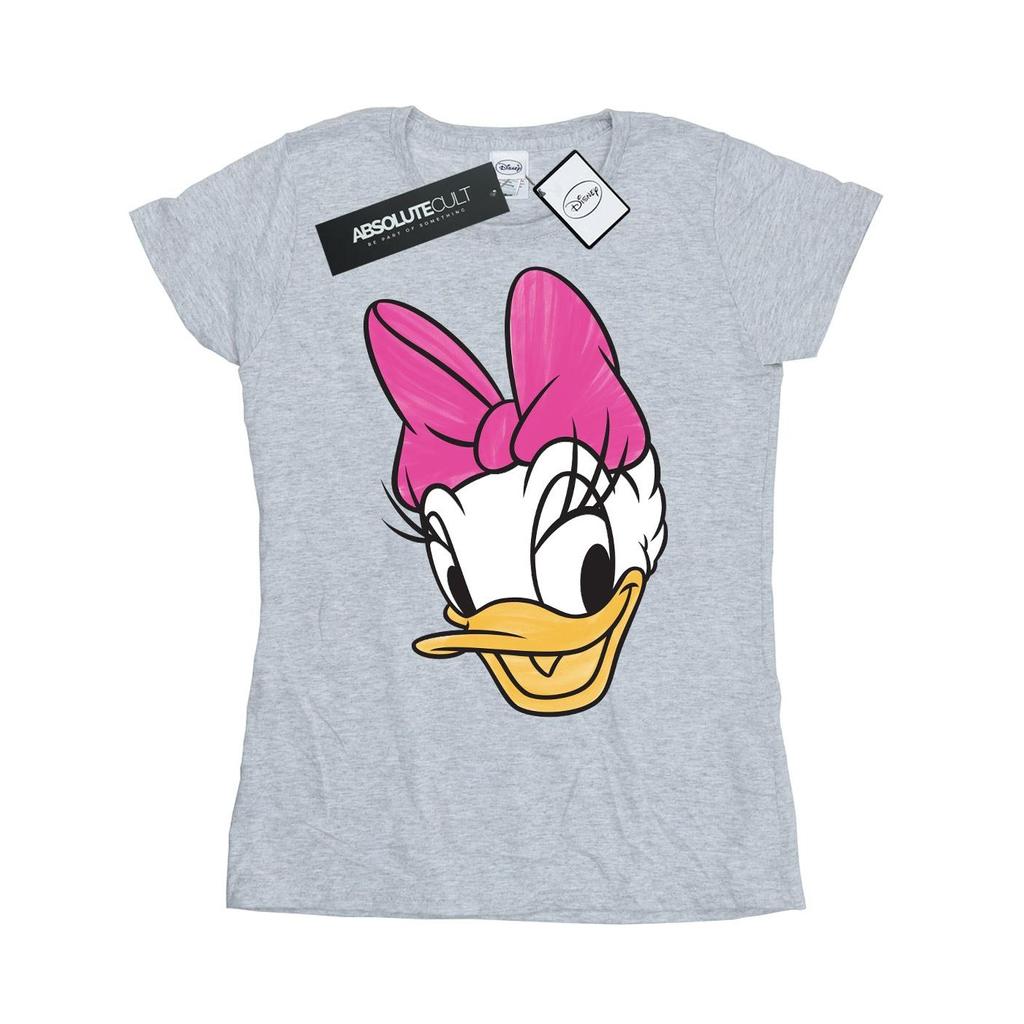 Disney Womens/Ladies Daisy Duck Head Painted Cotton T-Shirt