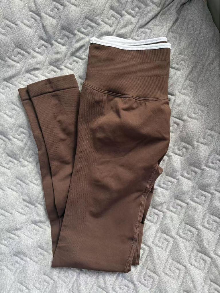 Женские бесшовные леггинсы с высокой талией, быстросохнущие, с цветными блоками, для бега и фитнеса