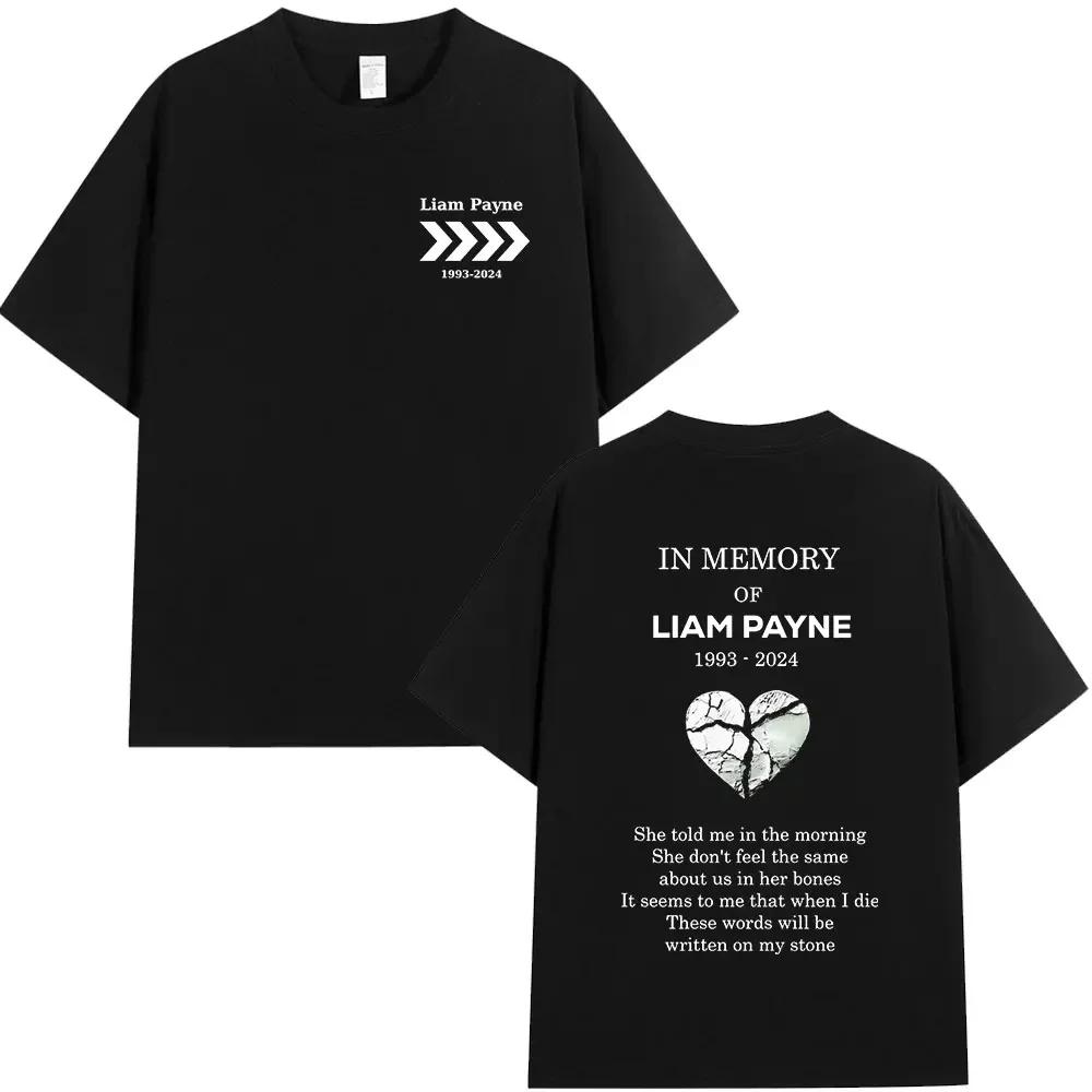 Liam Payne Choose Love T Shirts Tribute Payne Fans Gift Unisexs Wounisex Clothing Short Sleeve Oversized Tshirts Hip Hop Tee Black
