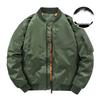 Мужская зимняя куртка-бомбер MA1: Короткий, Утепленный, Большого размера, Модный стиль бейсбольной формы.