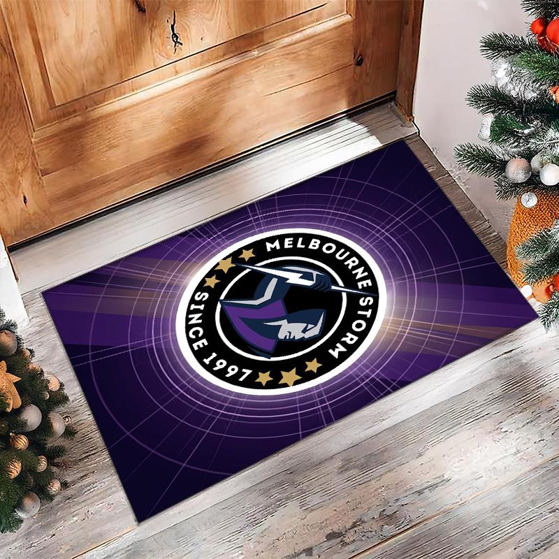 Melbourne Storm Crystal Velvet Carpet Soft Anti?Slip Floor Mat Comfortable Home Living Room Bedroom Decor Rug