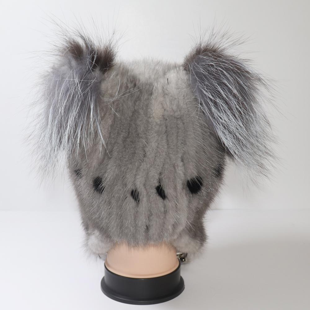 Шапки для защиты ушей для женщин, зимняя шапка из натурального меха норки, женская вязаная шапка из натурального меха норки, хорошее качество, теплые меховые шапки