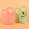 Plastic Bath Basket Handheld Shower Basket Portable Laundry Basket  Bathroom