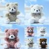 Cute Cartoon Bear Plush Keychain Soft Stuffed Animal Keyring For Bag And Key Decor
