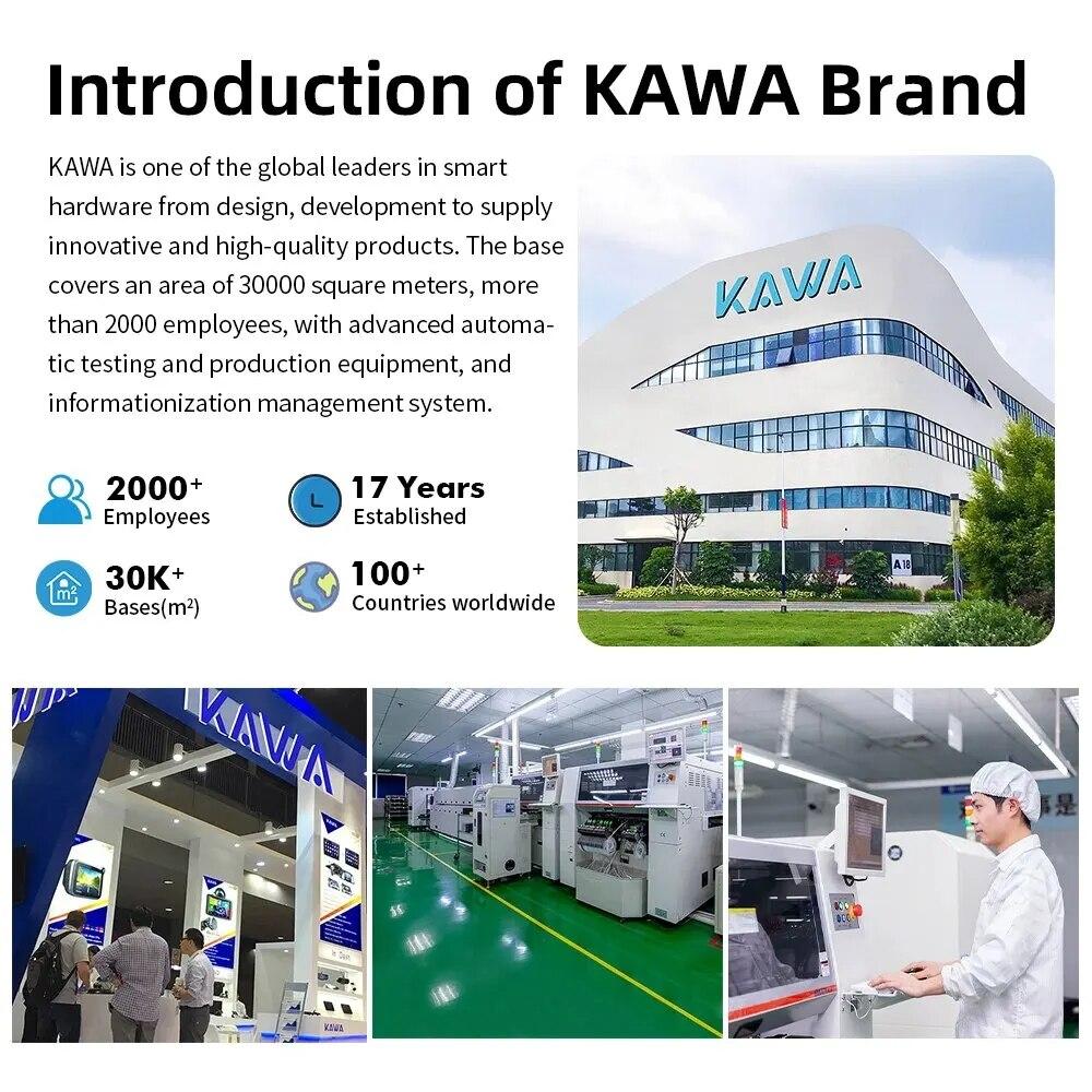 Детская камера с монитором KAWA 2K HD Электронная камера наблюдения за ребенком Видео высокого разрешения с 4-кратным зумом Монитор с записью на TF-карту