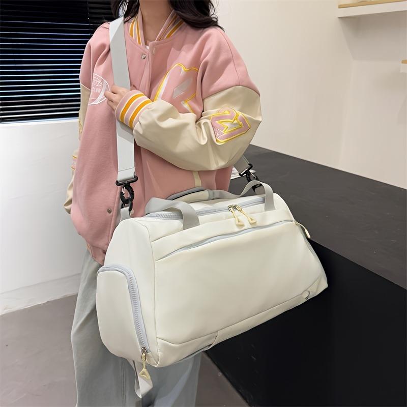 Дорожная сумка-дафл из нейлона большой вместимости с отделением для обуви и разделением на влажное/сухое, многофункциональная спортивная сумка-дафл для мужчин и женщин