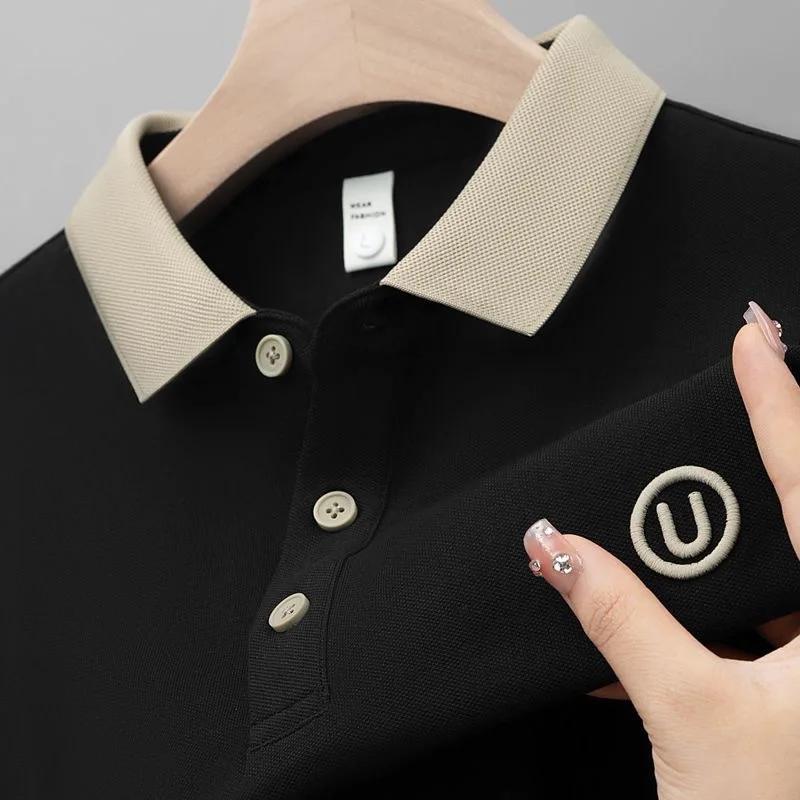 Мужская повседневная рубашка-поло в полоску с коротким рукавом Urban Casual