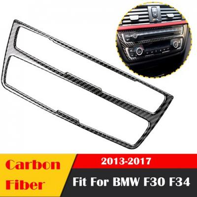 Рамка центральной консоли из углеродного волокна, накладка на панель CD для BMW F30 F34 2013-2017