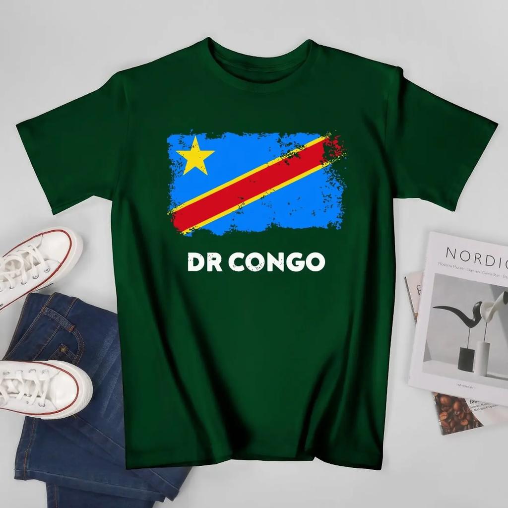 Unisex Unisex DR Congo Flag Democratic Republic Of Congo Formerly Zaire Tshirt Tees T Shirts WoUnisex Boys 100 Cotton TShirt