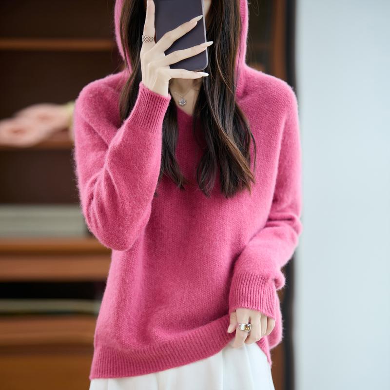 Женский кашемировый свитер Qinghe кашемир 30% кашемир 70% шерсть осенне-зимний пуловер теплый и модный